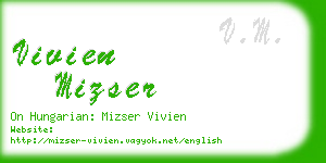 vivien mizser business card